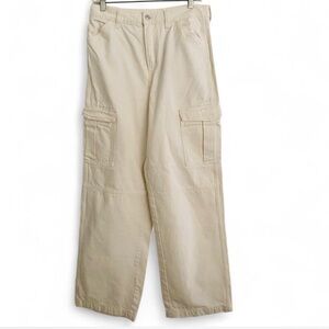 Women's Cream Cargo Pants
